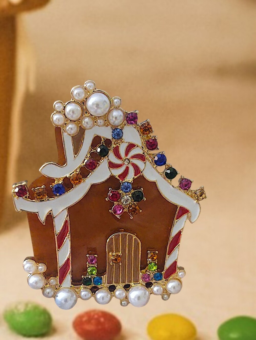 Gingerbread House Brooch